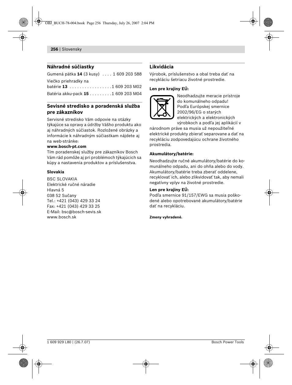 Bosch BL 200 GC Professional User Manual | Page 256 / 419