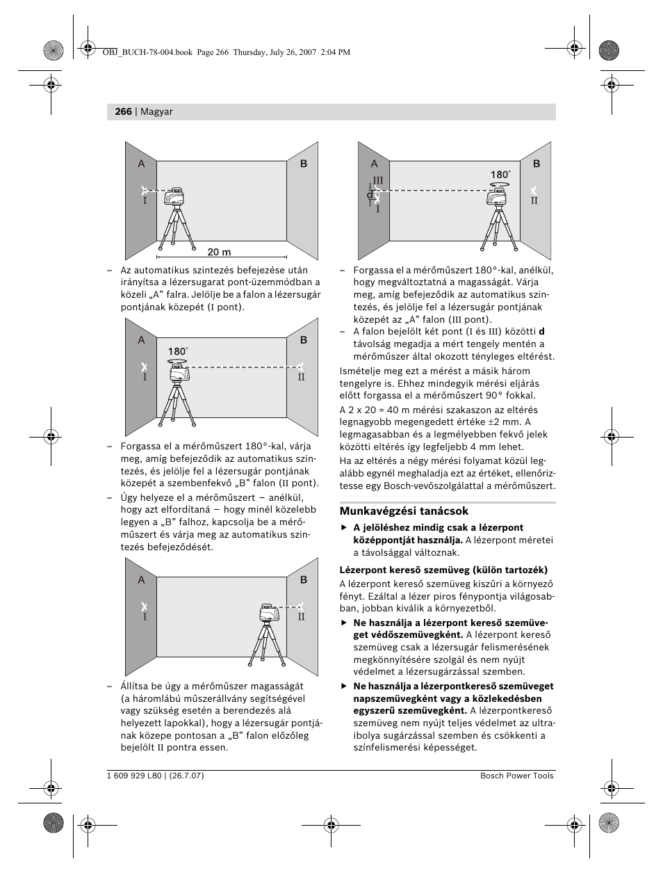 Bosch BL 200 GC Professional User Manual | Page 266 / 419