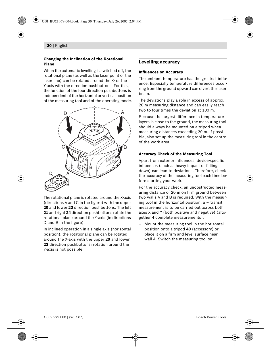 Db c | Bosch BL 200 GC Professional User Manual | Page 30 / 419