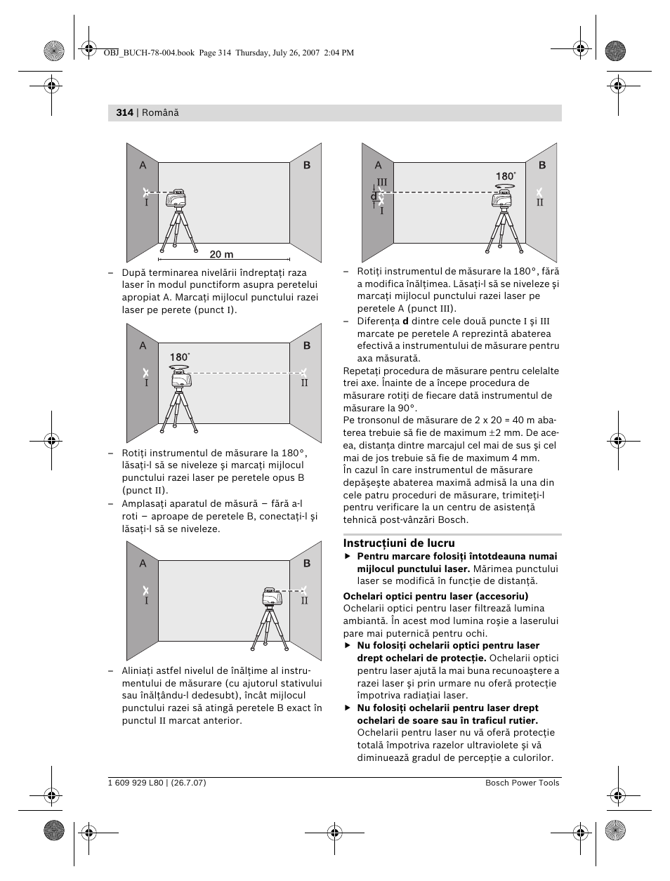 Bosch BL 200 GC Professional User Manual | Page 314 / 419