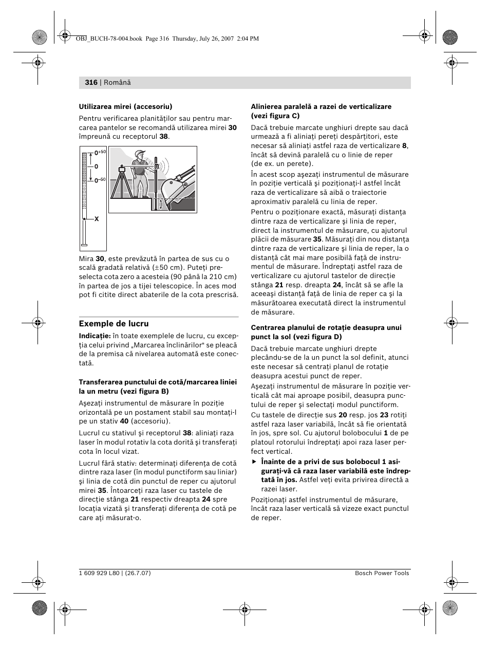 Bosch BL 200 GC Professional User Manual | Page 316 / 419