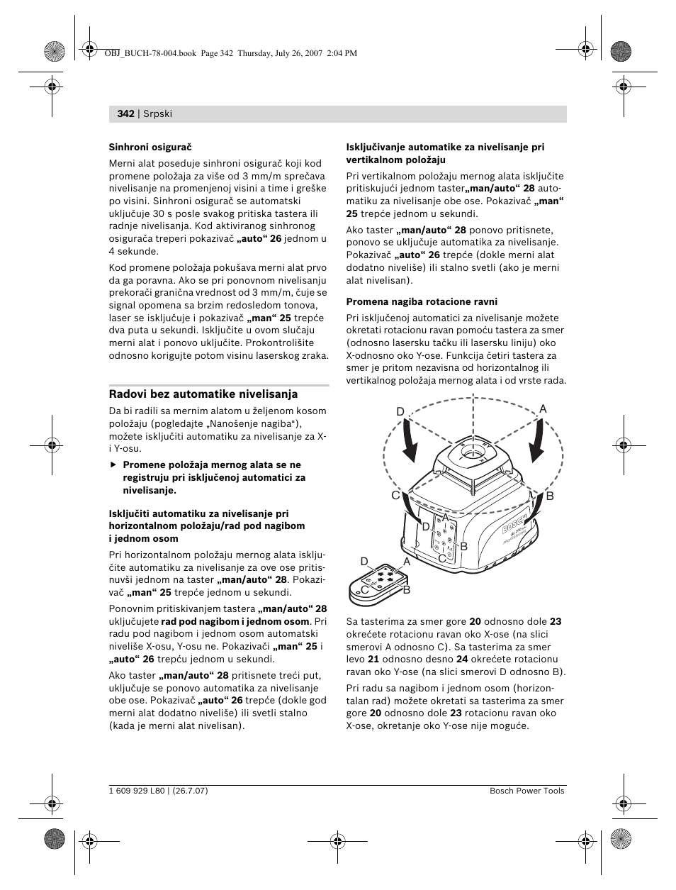 Db c | Bosch BL 200 GC Professional User Manual | Page 342 / 419