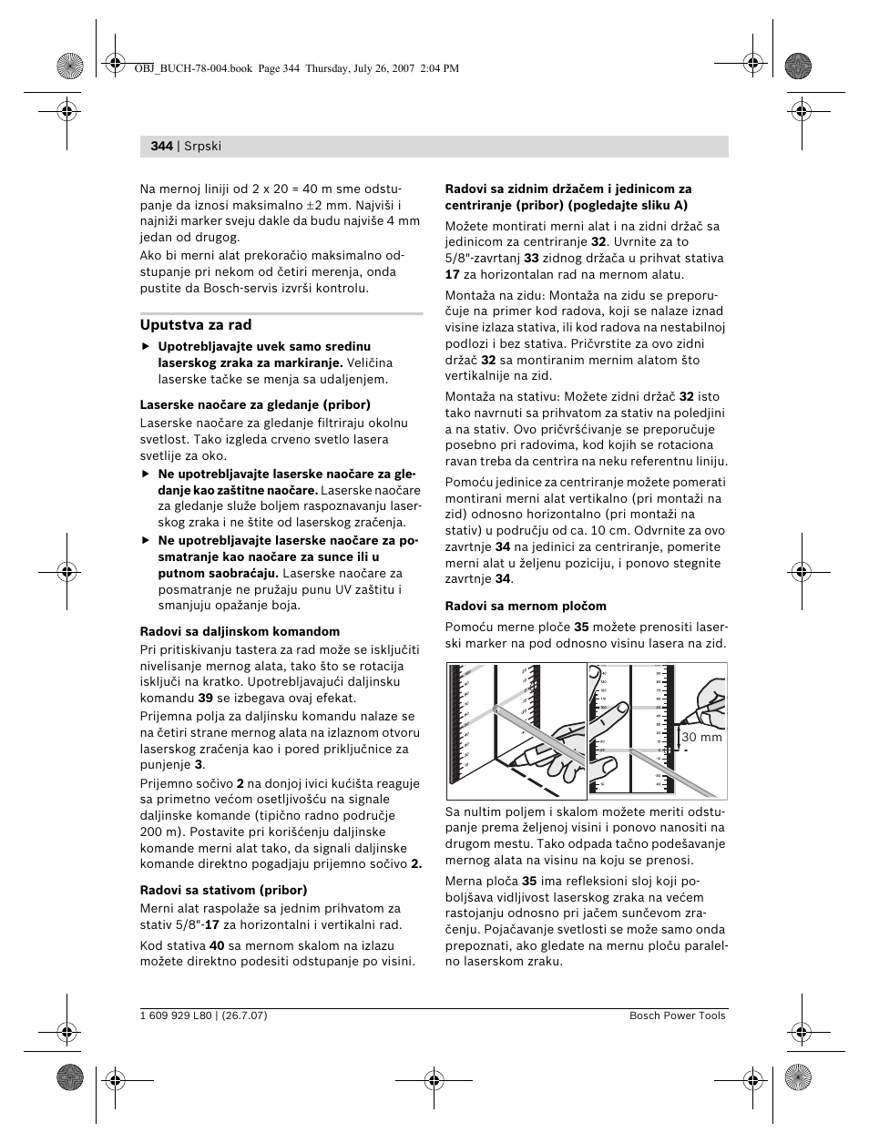 Bosch BL 200 GC Professional User Manual | Page 344 / 419