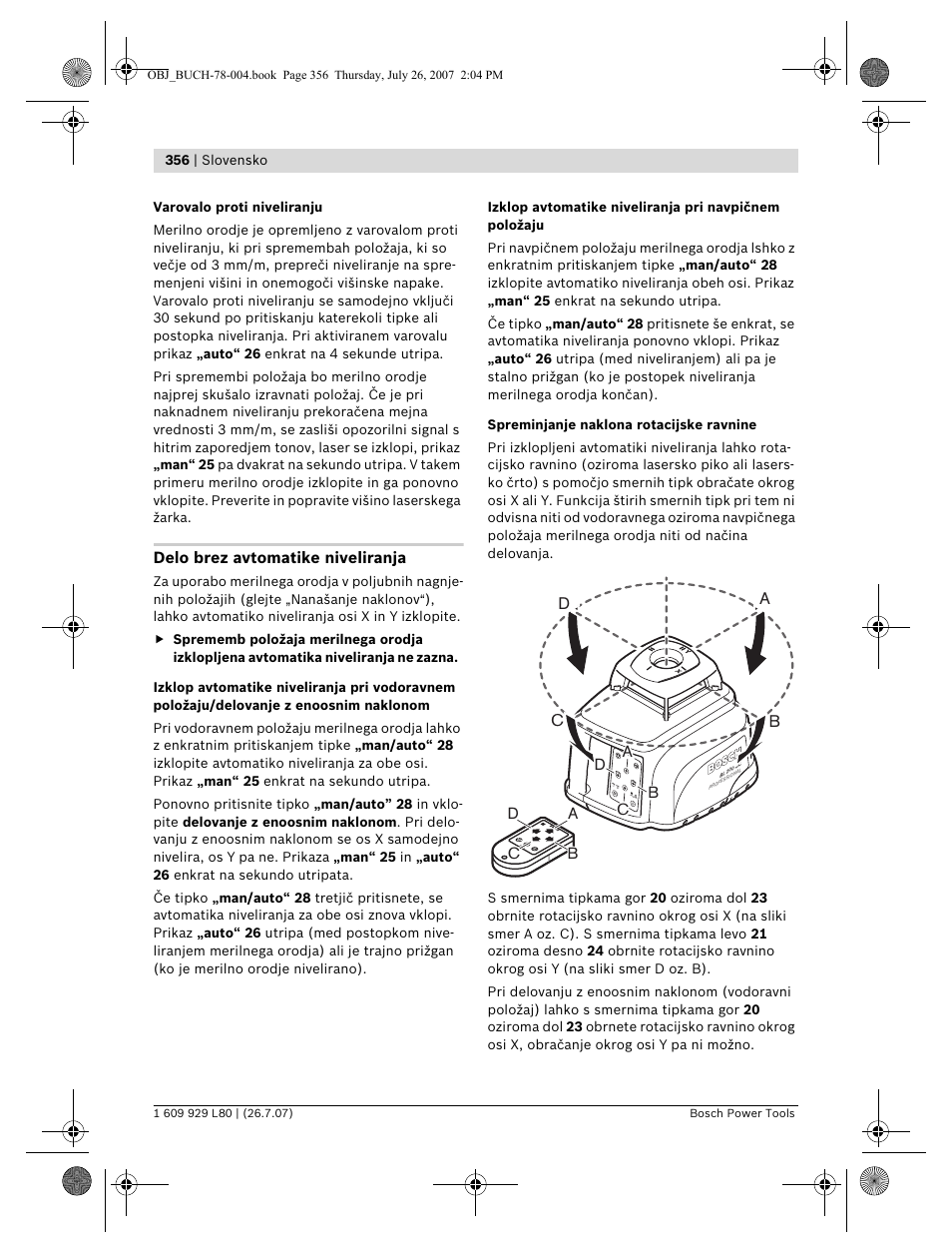 Db c | Bosch BL 200 GC Professional User Manual | Page 356 / 419