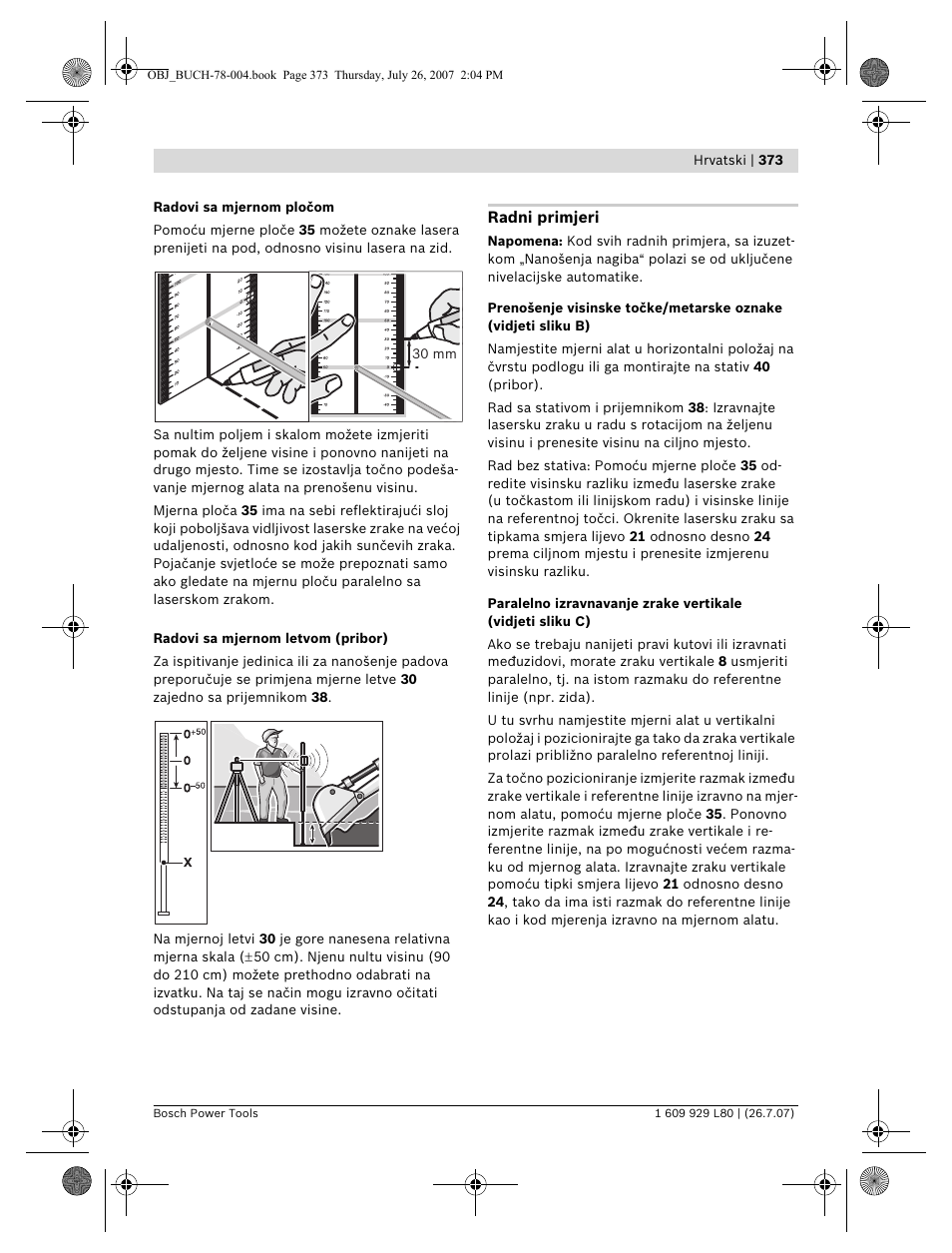 Bosch BL 200 GC Professional User Manual | Page 373 / 419