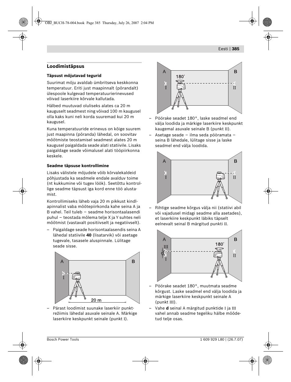 Bosch BL 200 GC Professional User Manual | Page 385 / 419