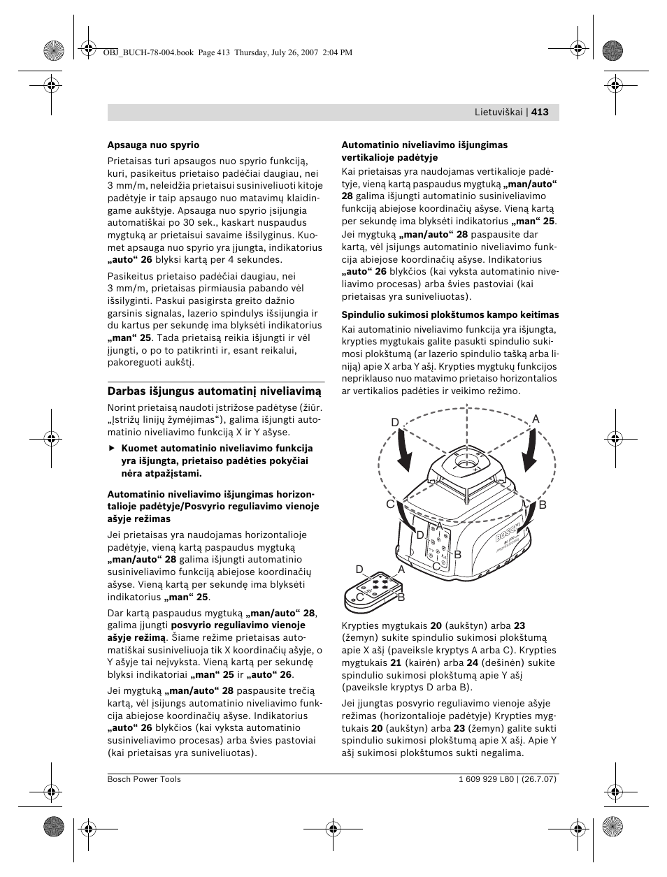 Db c | Bosch BL 200 GC Professional User Manual | Page 413 / 419