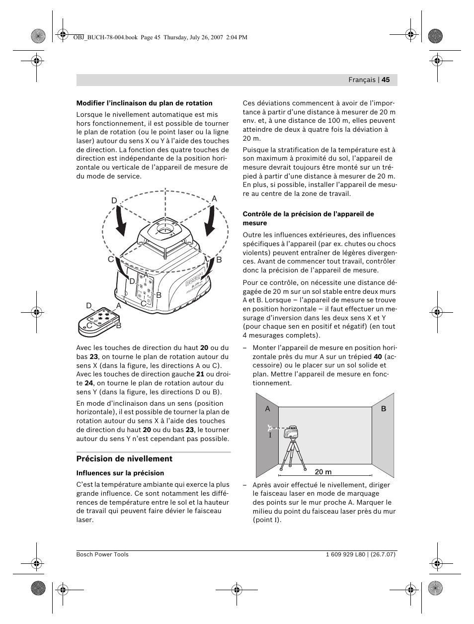 Db c | Bosch BL 200 GC Professional User Manual | Page 45 / 419