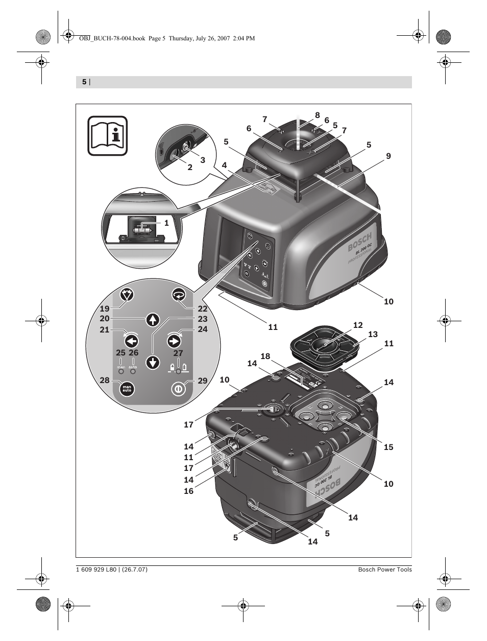 Bosch BL 200 GC Professional User Manual | Page 5 / 419