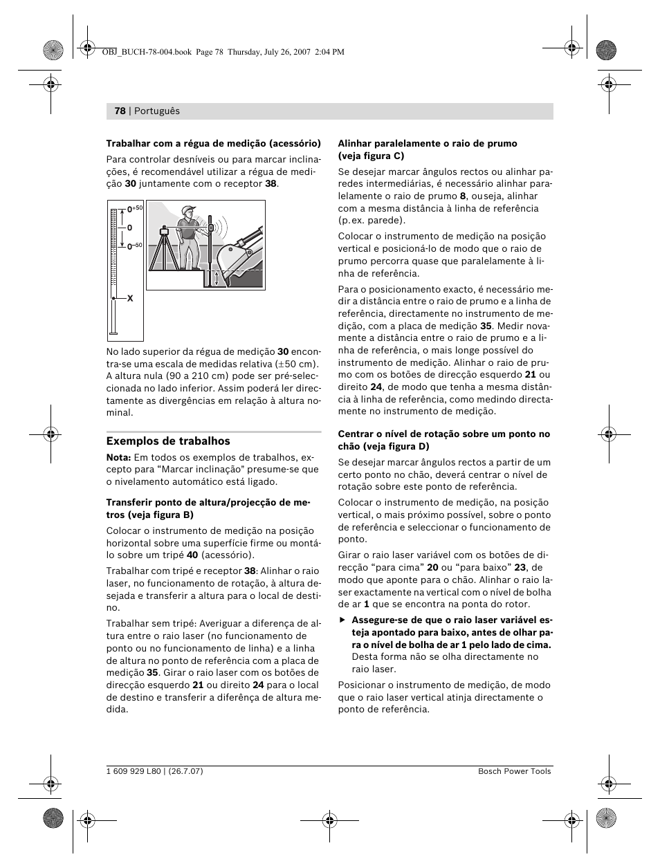 Bosch BL 200 GC Professional User Manual | Page 78 / 419