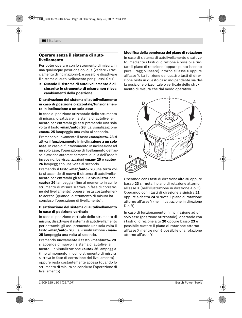 Db c | Bosch BL 200 GC Professional User Manual | Page 90 / 419