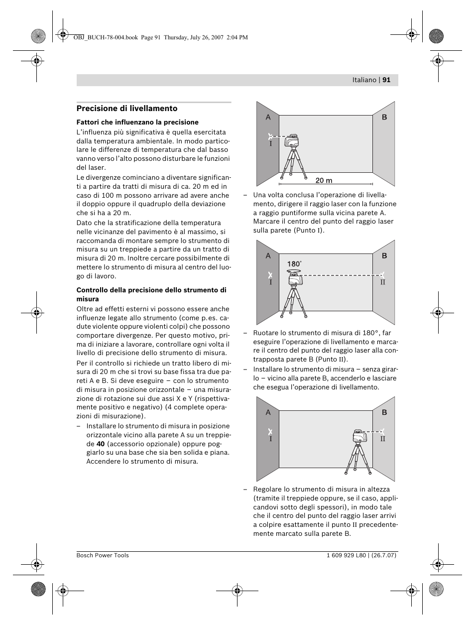 Bosch BL 200 GC Professional User Manual | Page 91 / 419