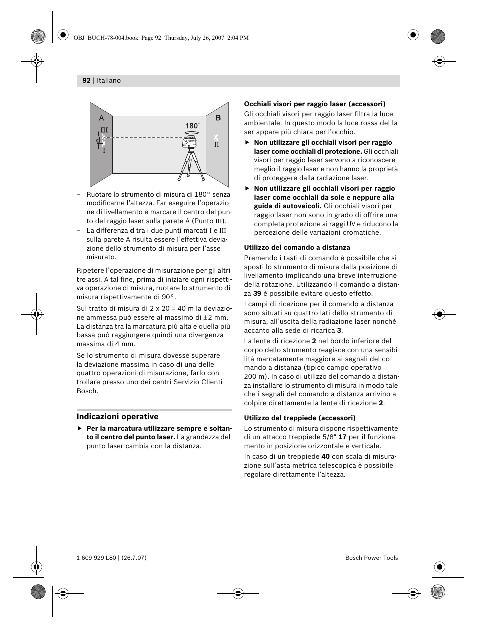 Bosch BL 200 GC Professional User Manual | Page 92 / 419