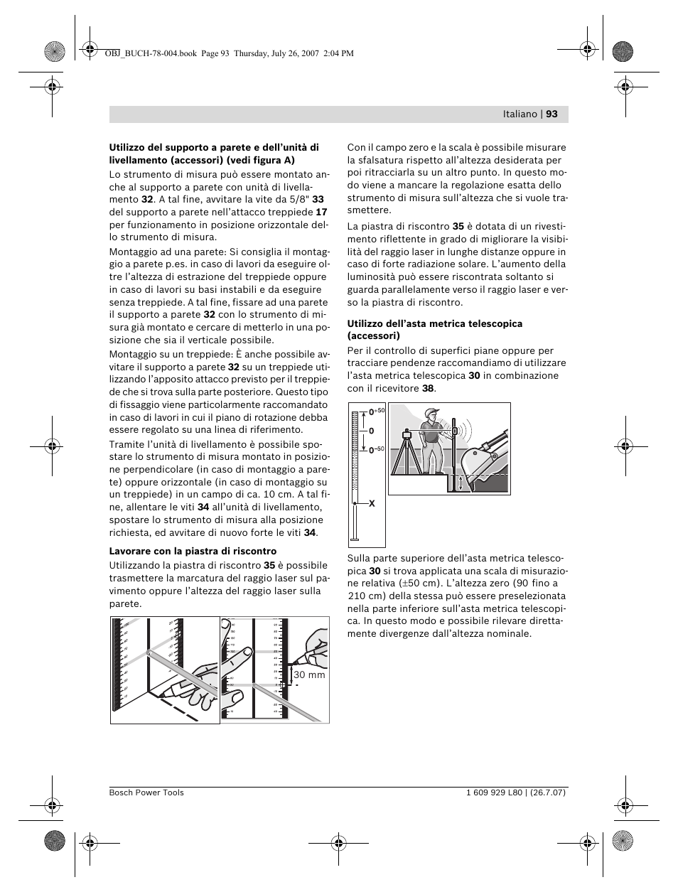 Bosch BL 200 GC Professional User Manual | Page 93 / 419