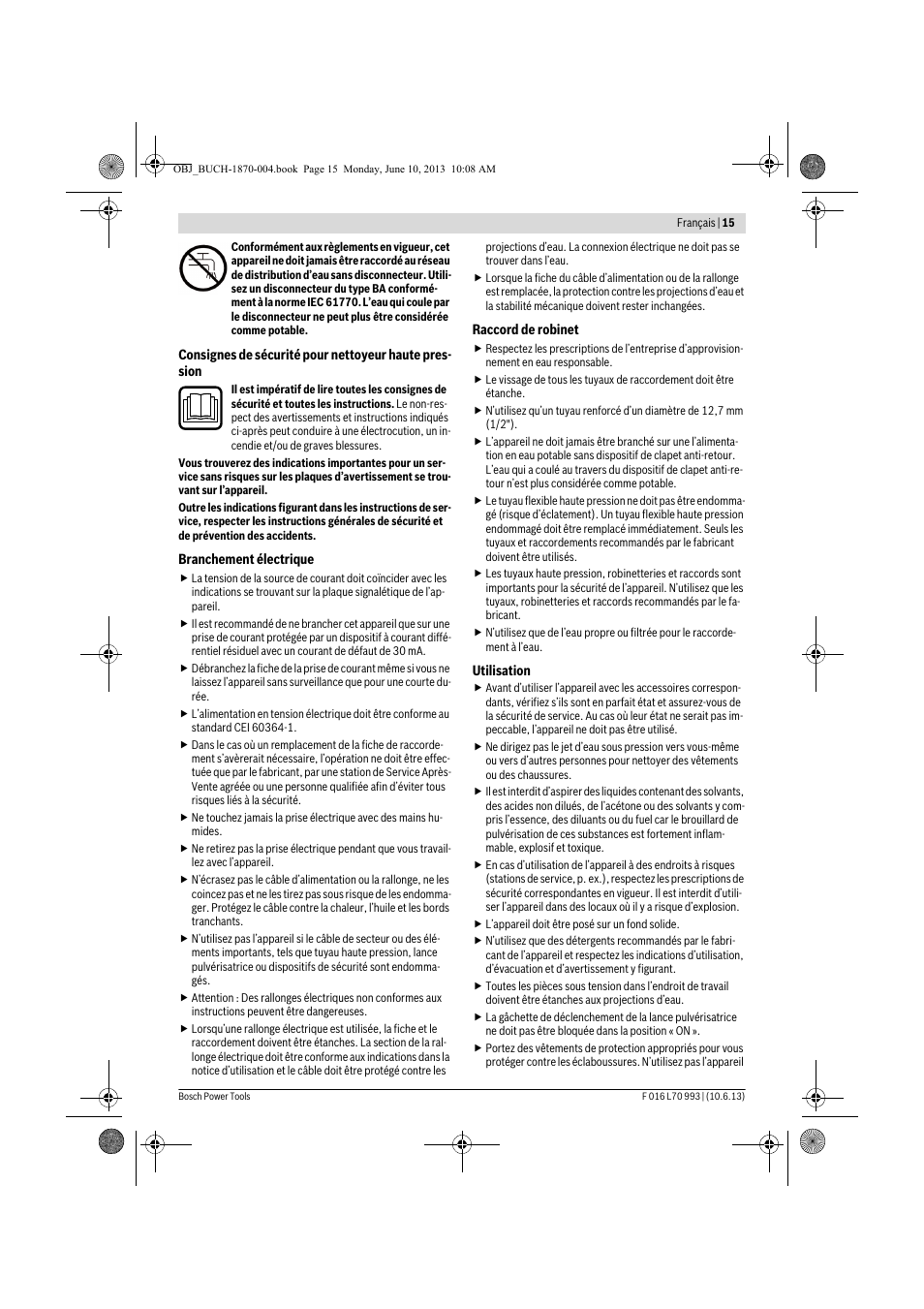 Bosch AQT 33-10 User Manual | Page 15 / 190