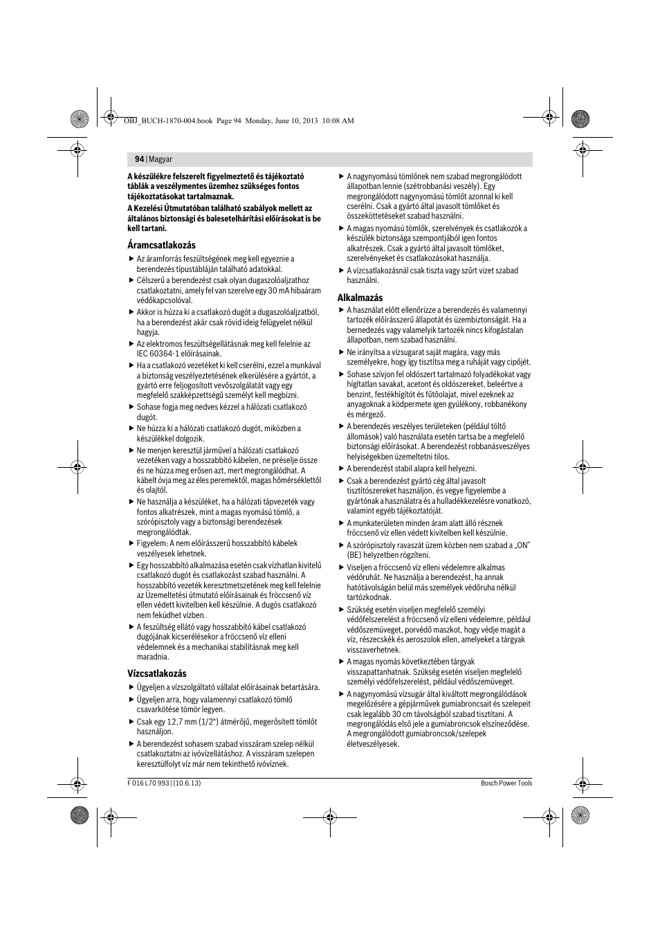 Bosch AQT 33-10 User Manual | Page 94 / 190