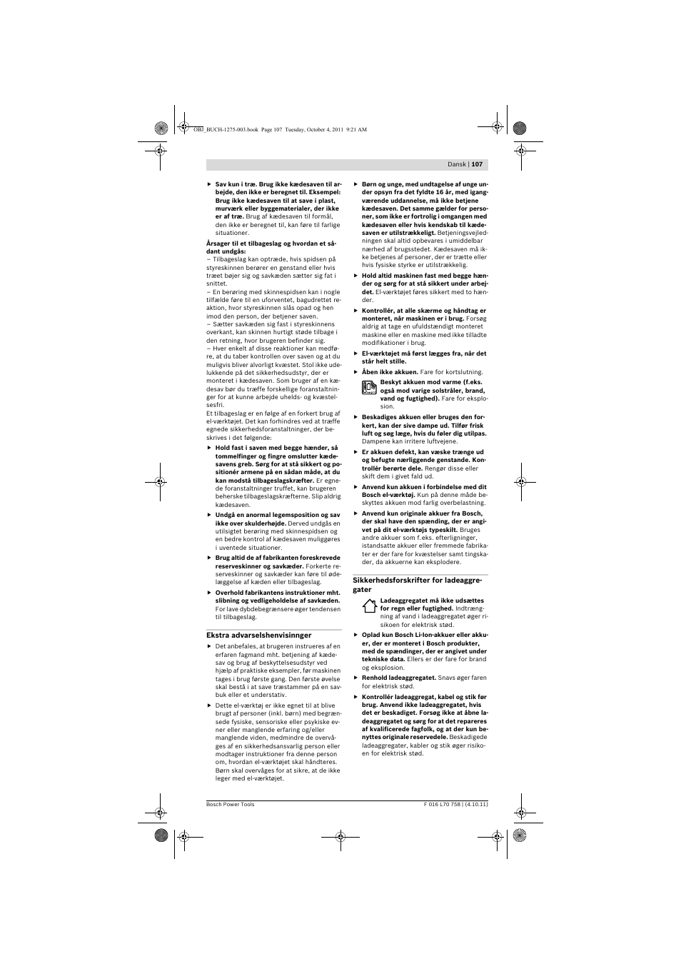 Bosch AKE 30 LI User Manual | Page 107 / 375