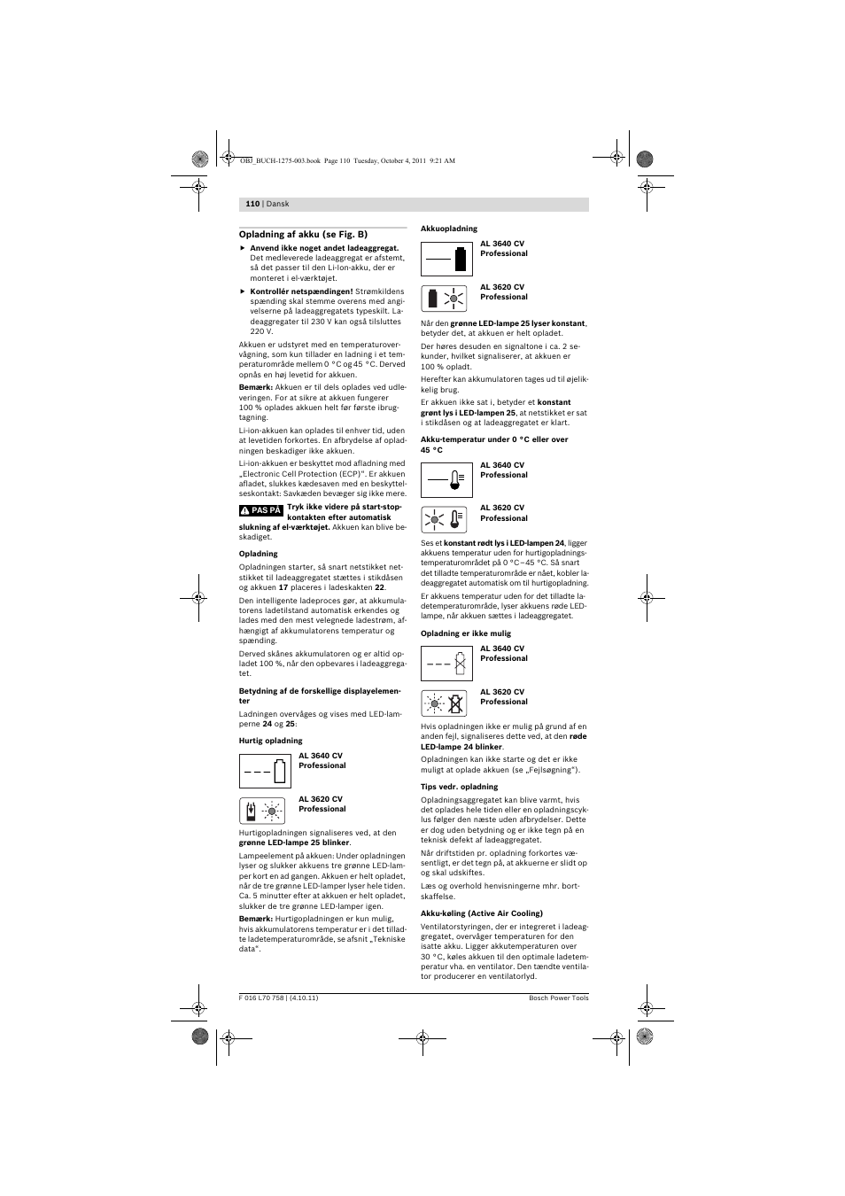 Bosch AKE 30 LI User Manual | Page 110 / 375