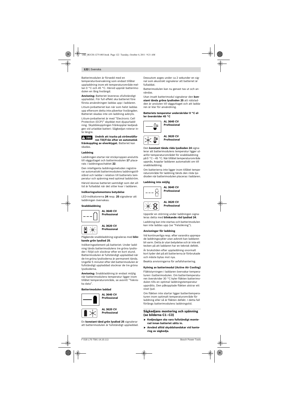 Bosch AKE 30 LI User Manual | Page 122 / 375