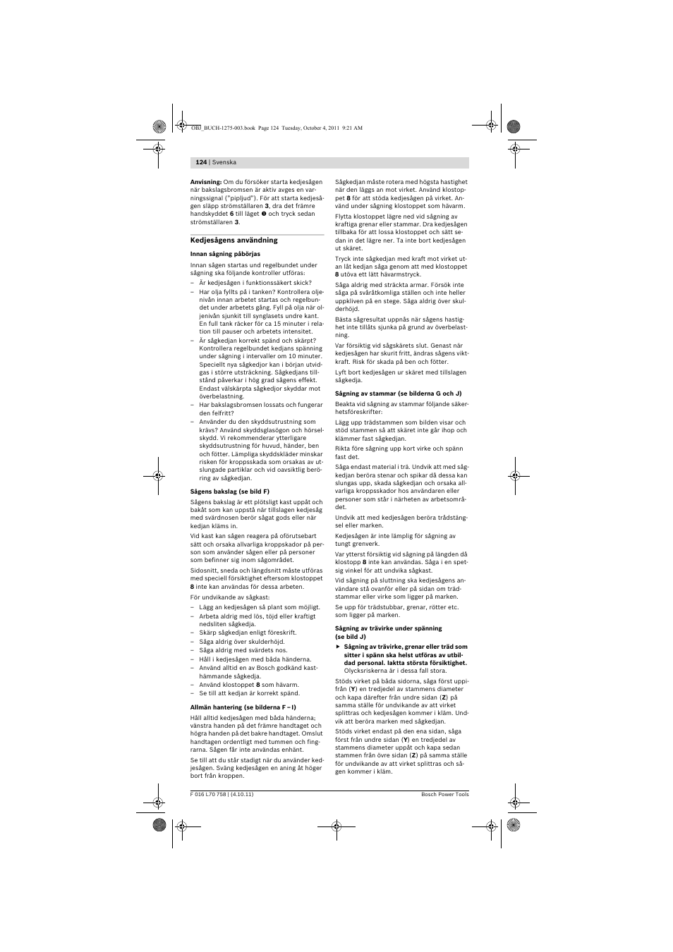 Bosch AKE 30 LI User Manual | Page 124 / 375