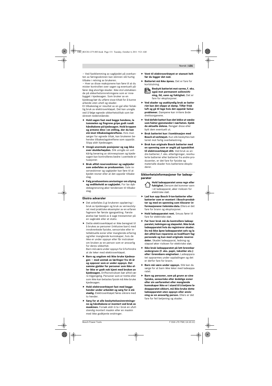 Bosch AKE 30 LI User Manual | Page 131 / 375