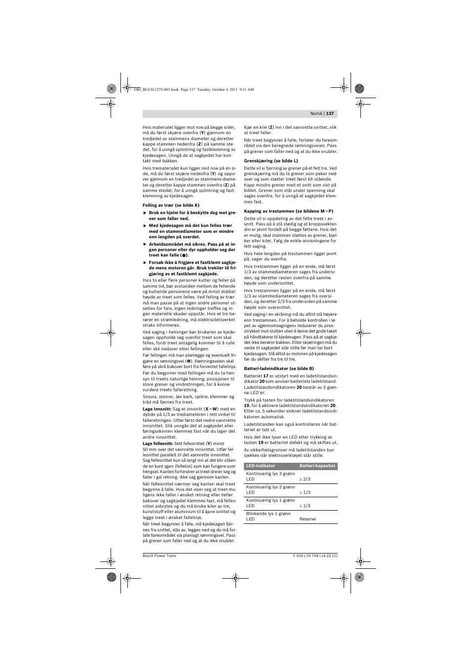 Bosch AKE 30 LI User Manual | Page 137 / 375