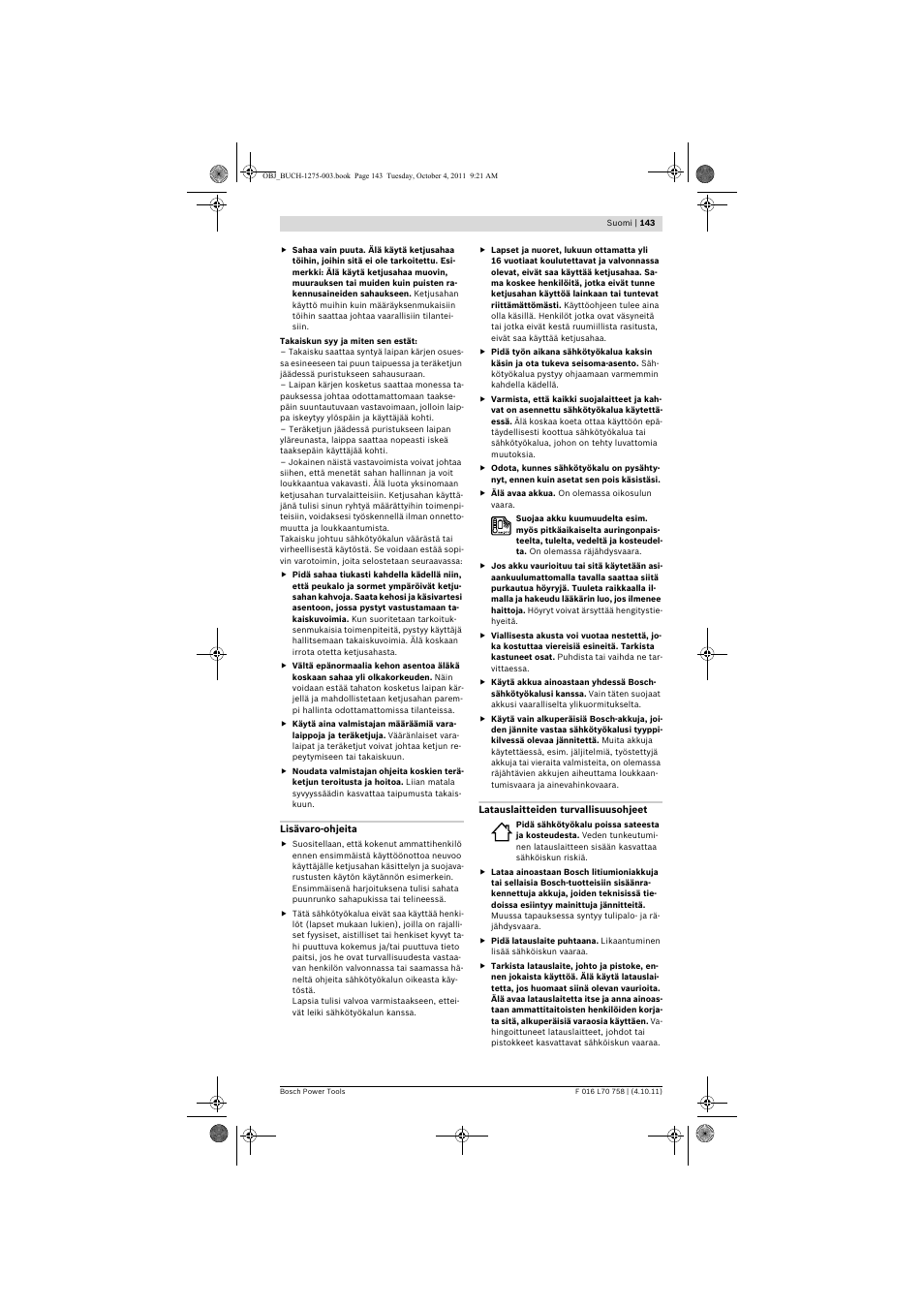 Bosch AKE 30 LI User Manual | Page 143 / 375