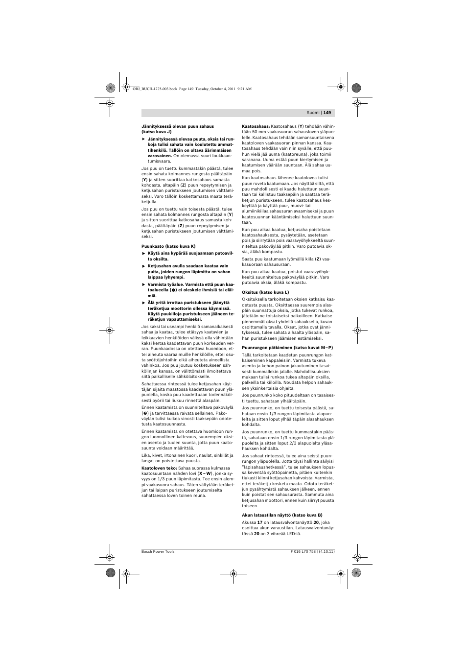 Bosch AKE 30 LI User Manual | Page 149 / 375