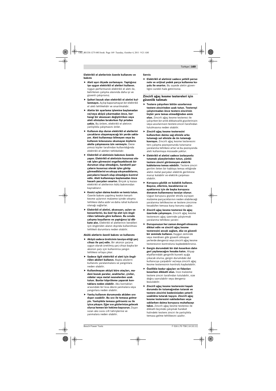 Bosch AKE 30 LI User Manual | Page 169 / 375