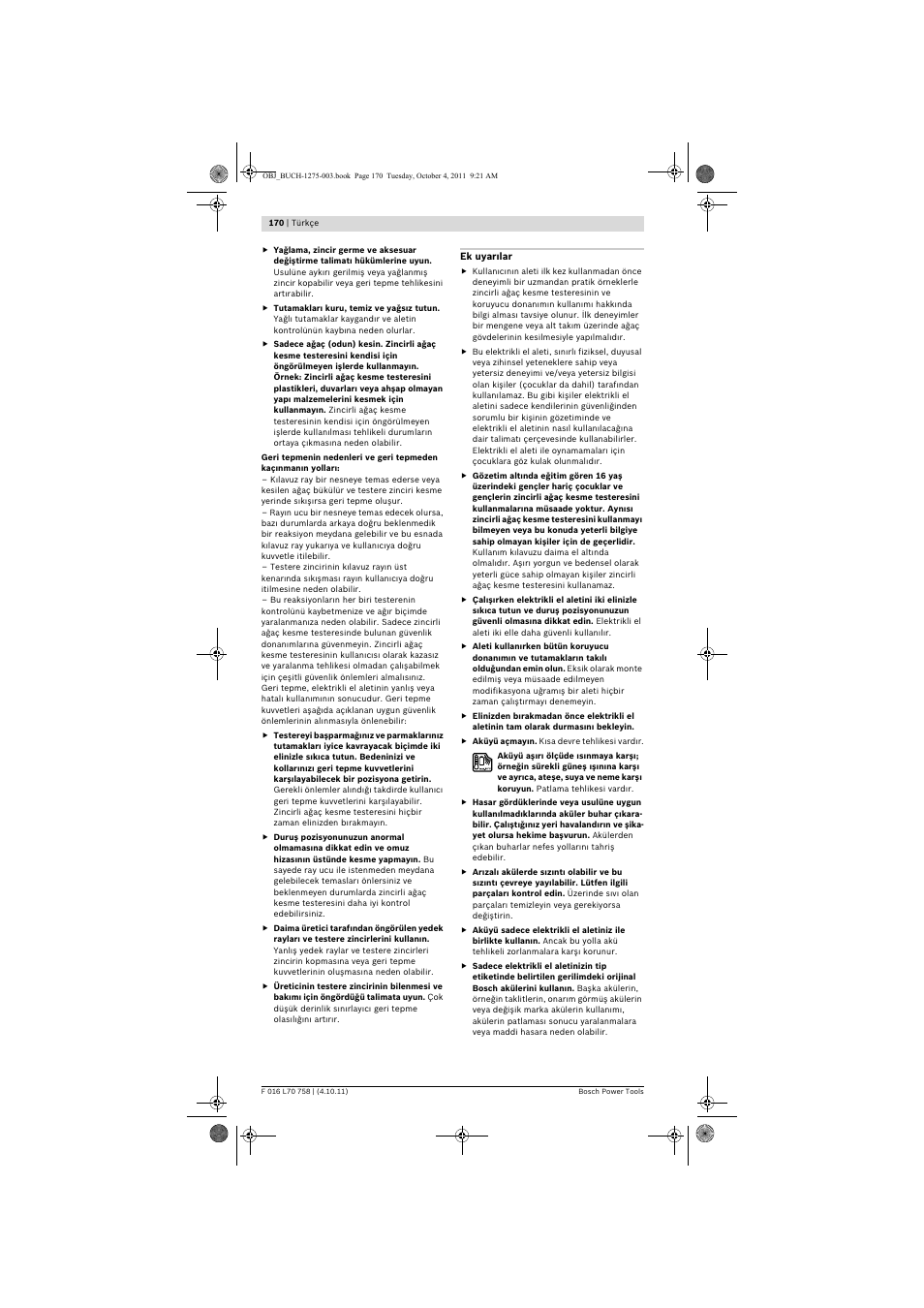 Bosch AKE 30 LI User Manual | Page 170 / 375