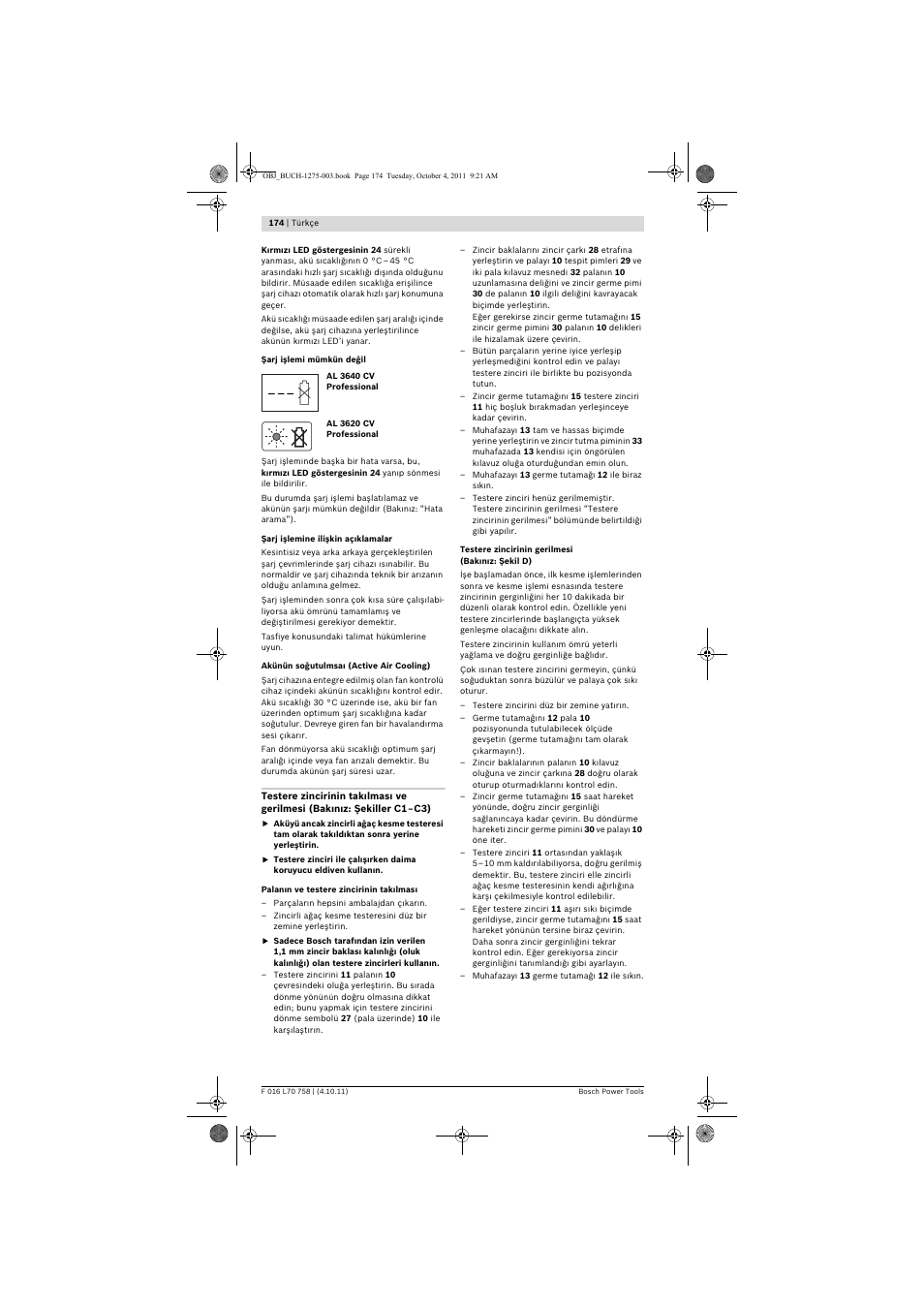 Bosch AKE 30 LI User Manual | Page 174 / 375