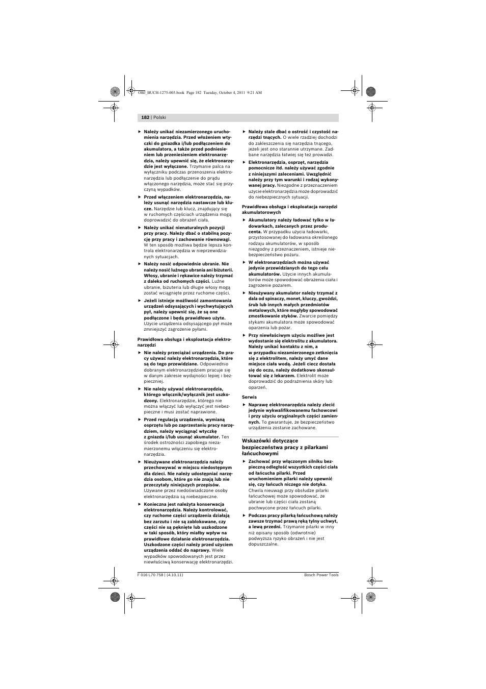 Bosch AKE 30 LI User Manual | Page 182 / 375