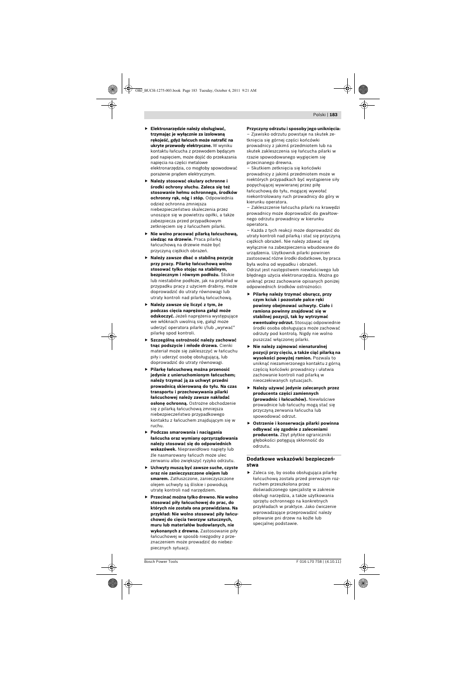 Bosch AKE 30 LI User Manual | Page 183 / 375