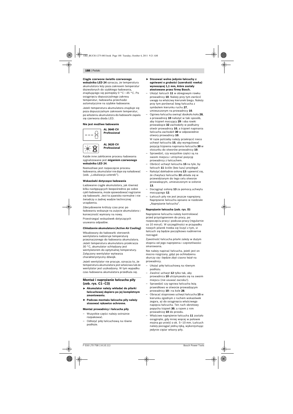 Bosch AKE 30 LI User Manual | Page 188 / 375