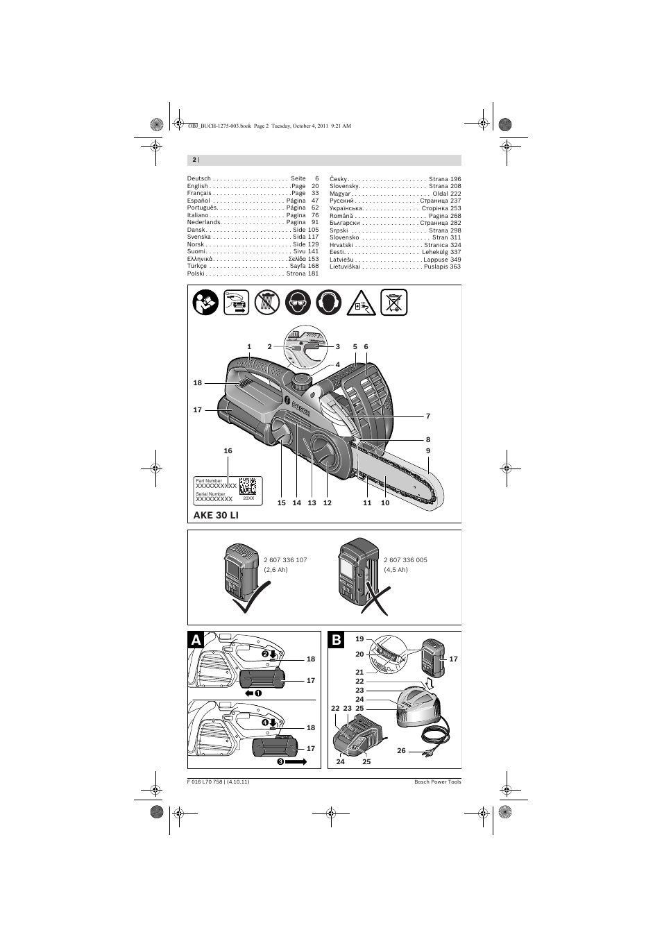 Ake 30 li | Bosch AKE 30 LI User Manual | Page 2 / 375