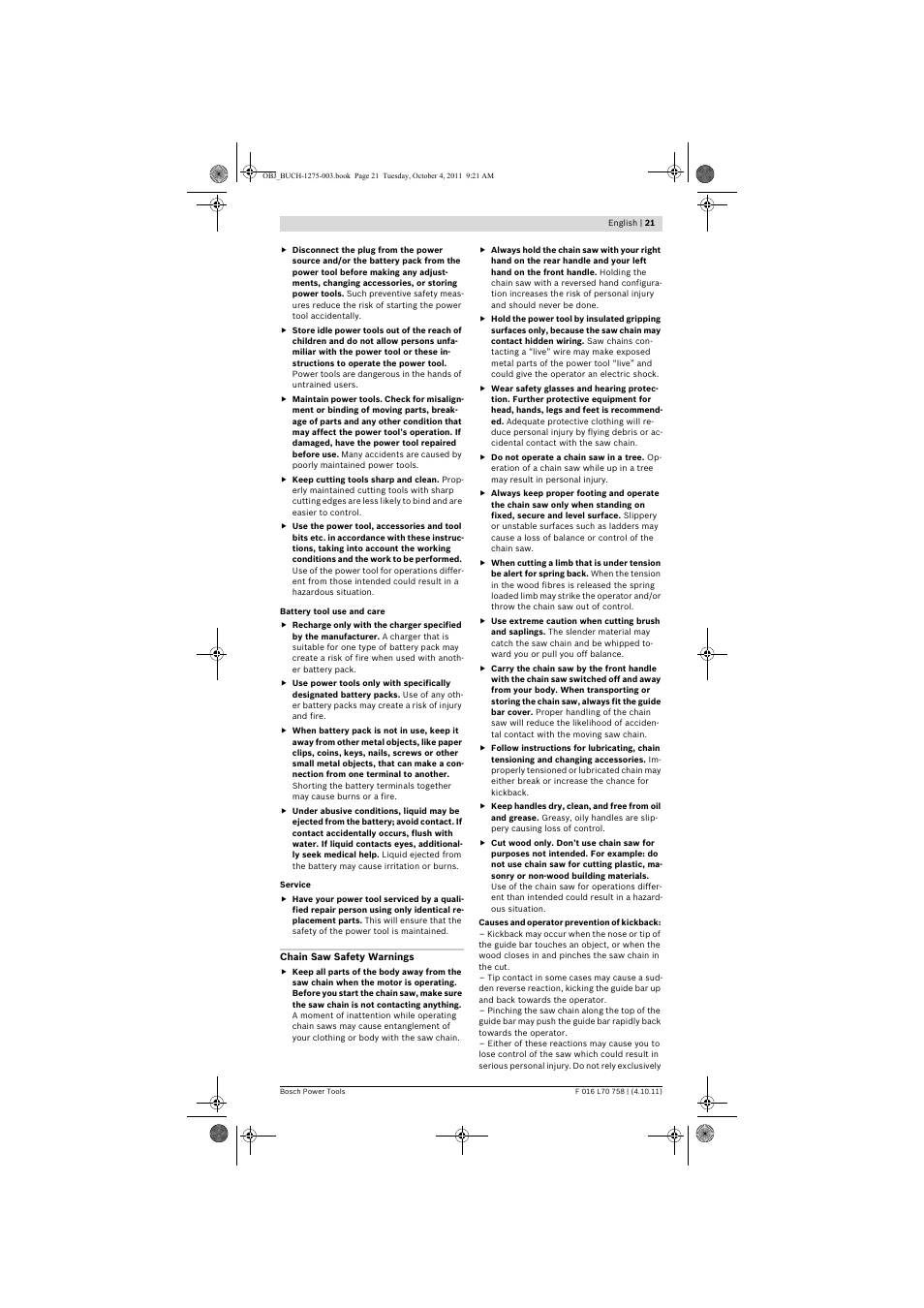 Bosch AKE 30 LI User Manual | Page 21 / 375