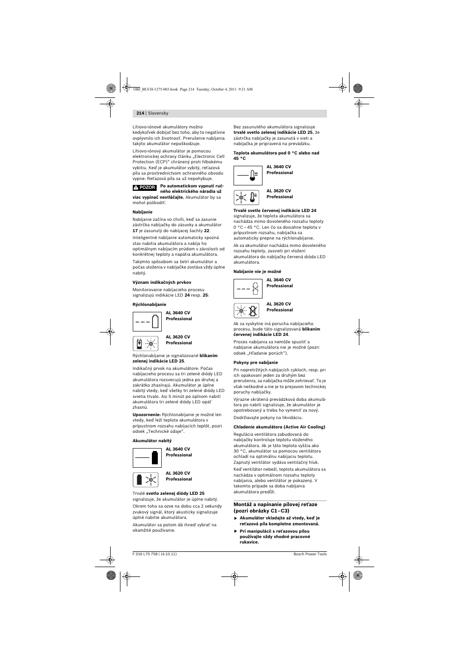 Bosch AKE 30 LI User Manual | Page 214 / 375