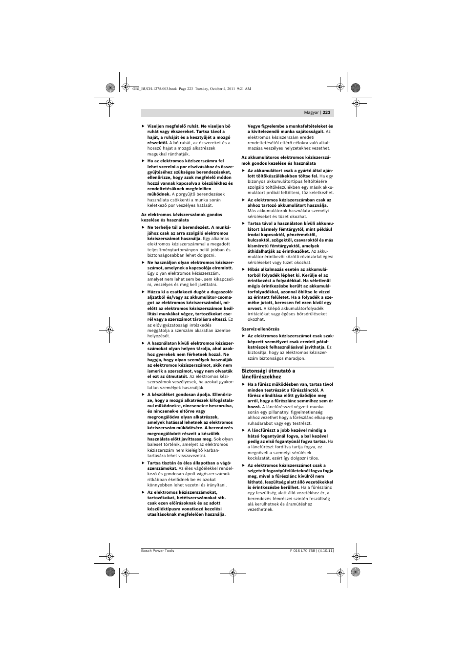 Bosch AKE 30 LI User Manual | Page 223 / 375