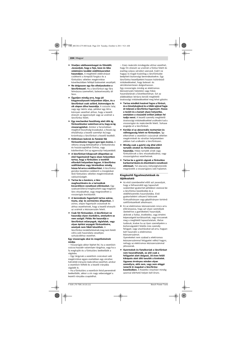 Bosch AKE 30 LI User Manual | Page 224 / 375