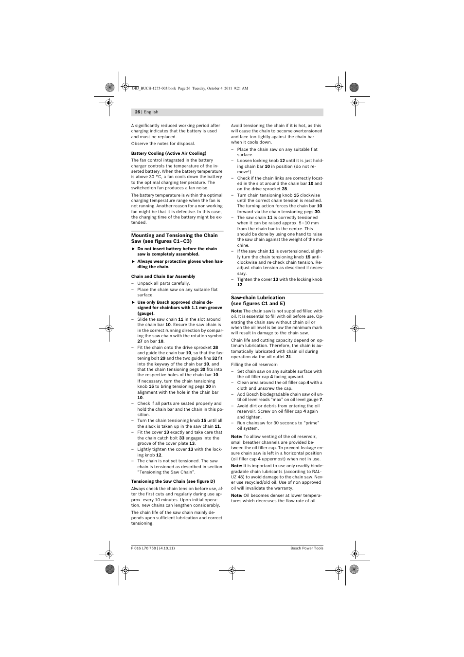 Bosch AKE 30 LI User Manual | Page 26 / 375