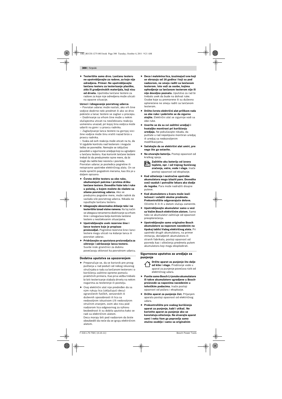 Bosch AKE 30 LI User Manual | Page 300 / 375