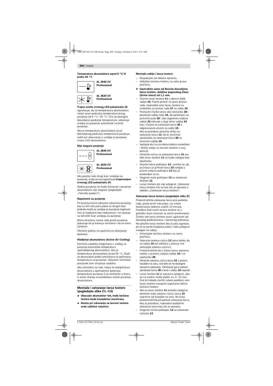 Bosch AKE 30 LI User Manual | Page 304 / 375