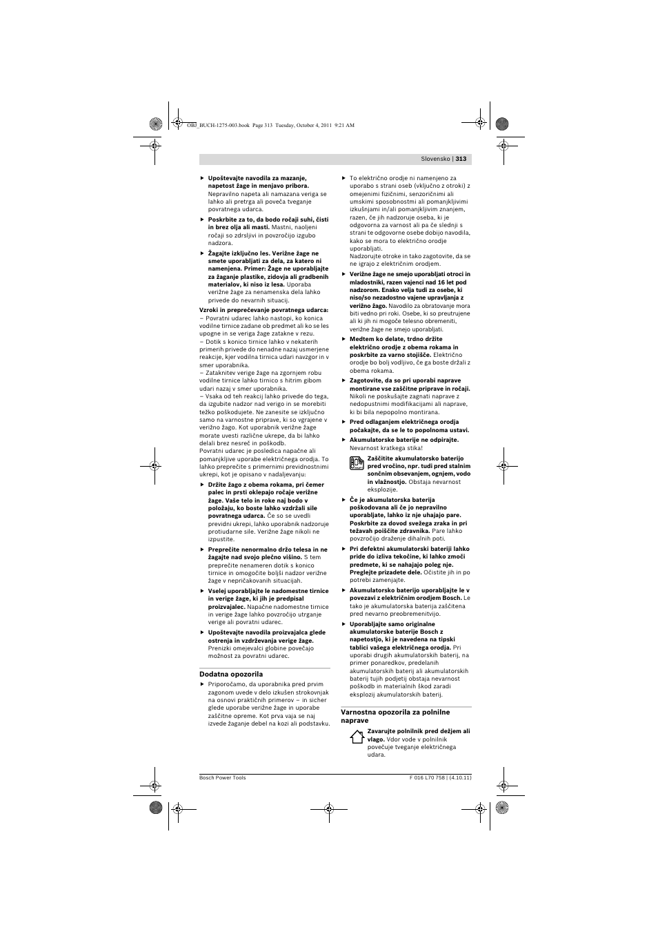 Bosch AKE 30 LI User Manual | Page 313 / 375