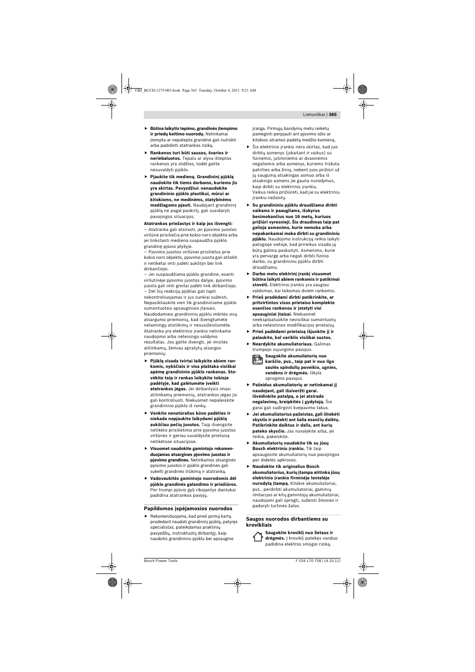 Bosch AKE 30 LI User Manual | Page 365 / 375