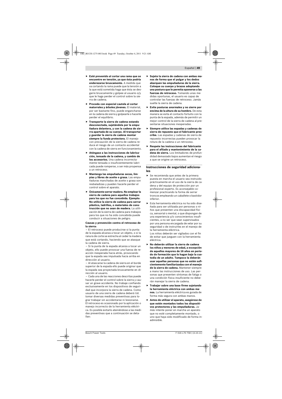 Bosch AKE 30 LI User Manual | Page 49 / 375