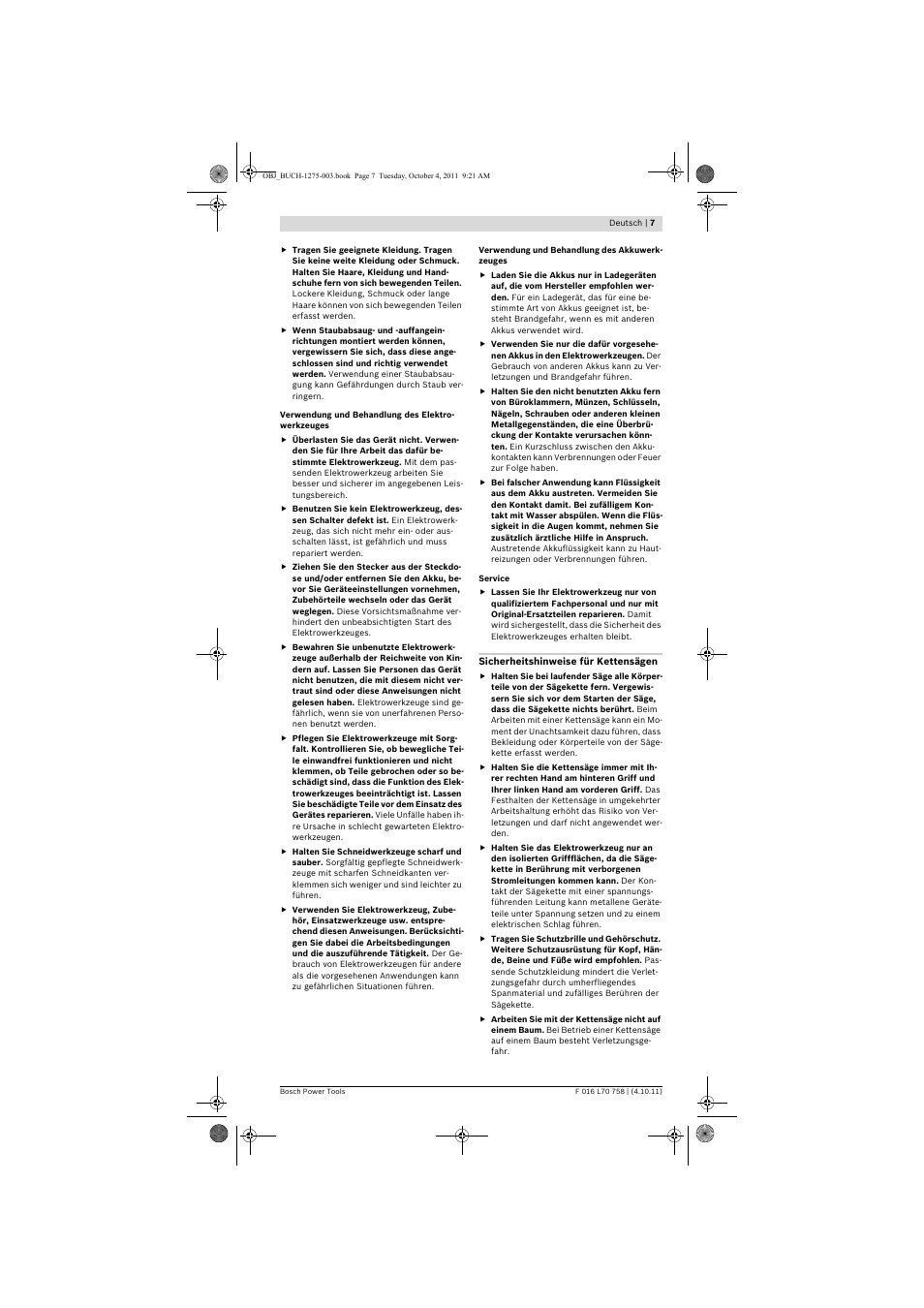 Bosch AKE 30 LI User Manual | Page 7 / 375