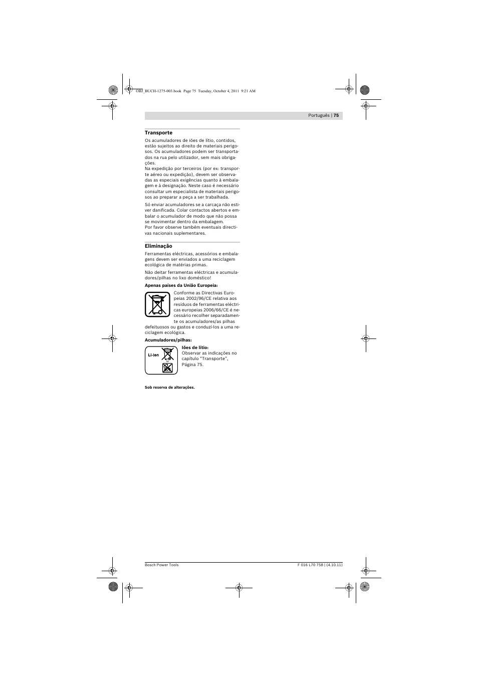 Bosch AKE 30 LI User Manual | Page 75 / 375