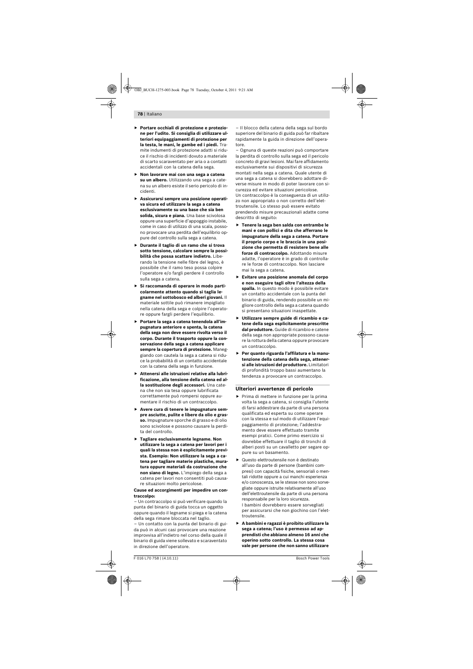 Bosch AKE 30 LI User Manual | Page 78 / 375