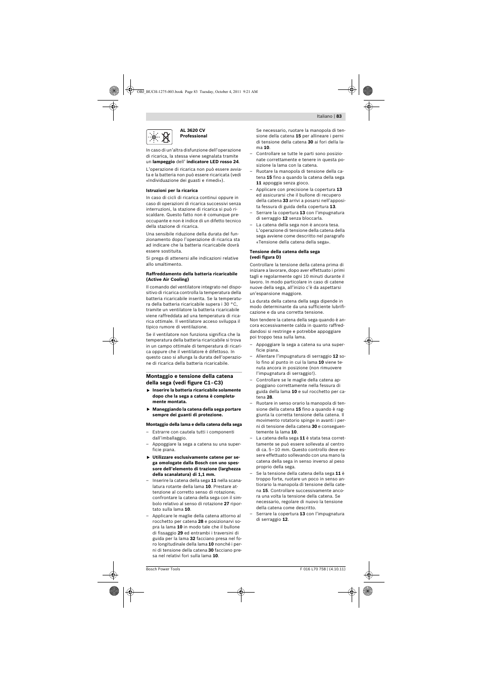 Bosch AKE 30 LI User Manual | Page 83 / 375