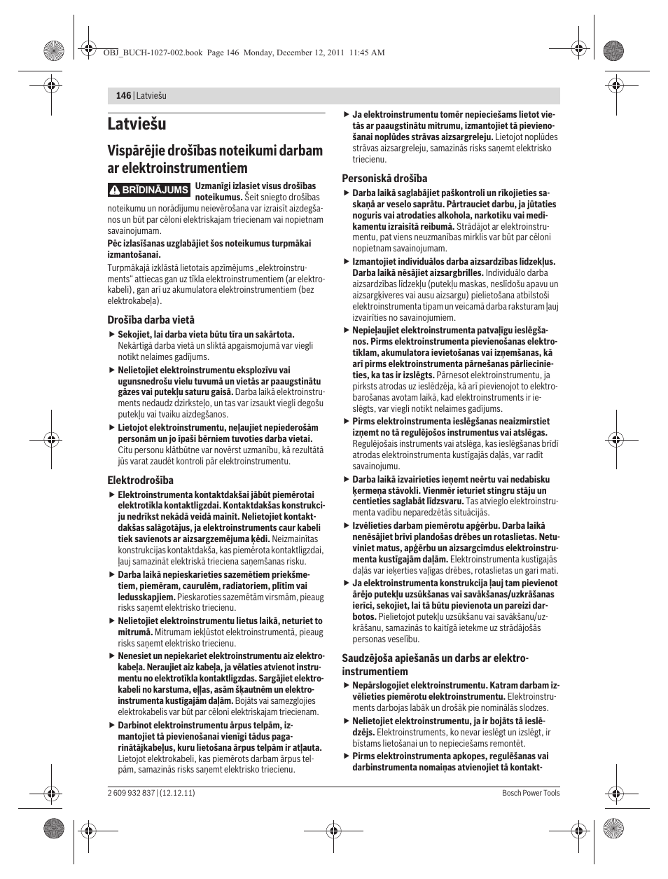 Latviešu | Bosch GST 150 BCE Professional User Manual | Page 146 / 184